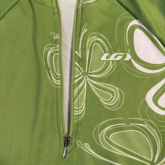 Louis Garneau Womens Short Sleeve Skin-X Cycling Jersey Shirt M Green Zip Canada - Picture 4 of 9